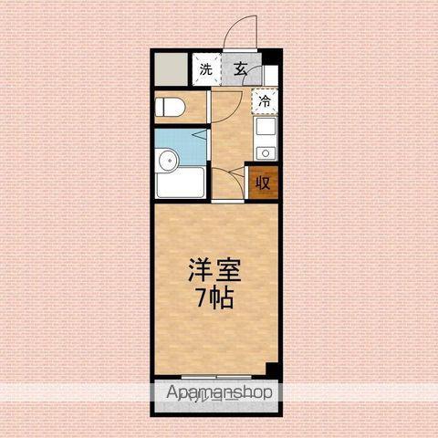 PLUMAS上福岡Ⅱ(1K/2階)の間取り写真
