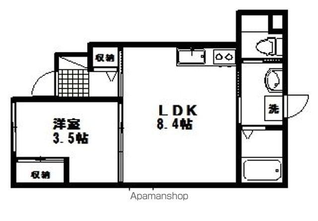 サンハイム72(1LDK/1階)の間取り写真