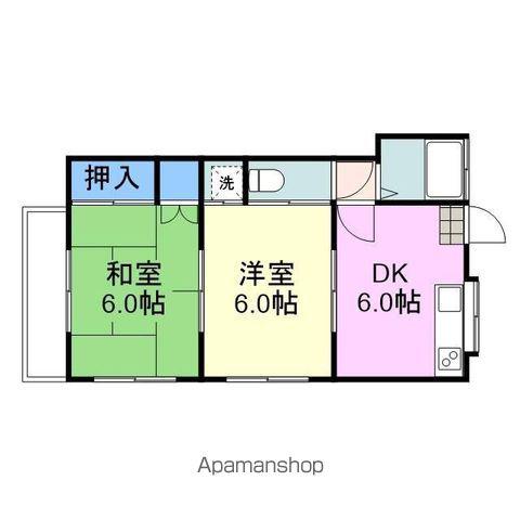 コーポM(2DK/2階)の間取り写真
