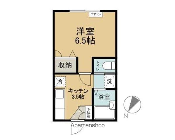 レジデンスSATO(1K/1階)の間取り写真