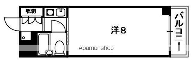 ウエストリバージュネス(1K/2階)の間取り写真
