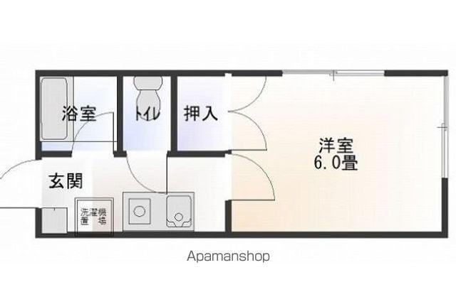 グリーンヴィラ太田(1K/1階)の間取り写真