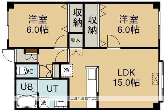 アールズコート(2LDK/1階)の間取り写真