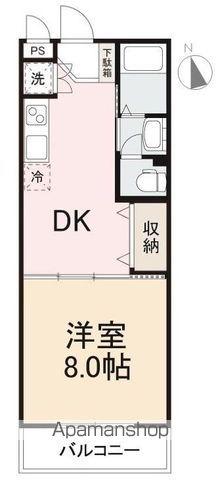 サンライズ豊益(1DK/2階)の間取り写真
