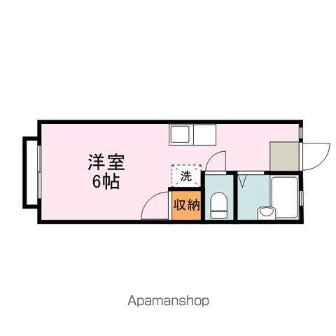 ヴィラ西町(ワンルーム/1階)の間取り写真