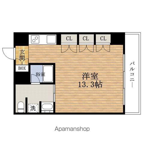 ARDENTOWER南堀江(1K/9階)の間取り写真