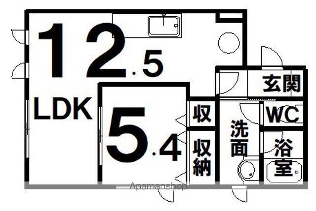エクセレントステージⅡ(1LDK/2階)の間取り写真