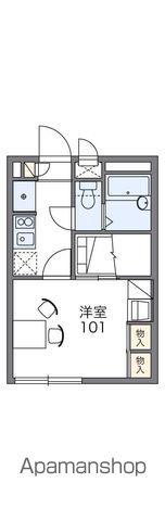 レオパレス鶴(1K/2階)の間取り写真