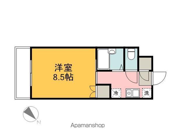 大徳ビル(1K/2階)の間取り写真