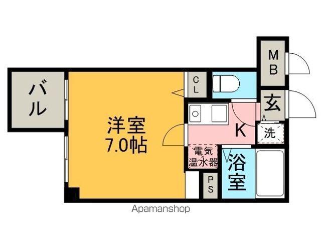 アクタス博多(1K/11階)の間取り写真