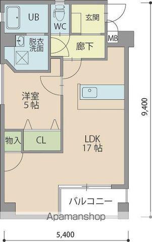 ウィステリア櫻小路(1LDK/5階)の間取り写真