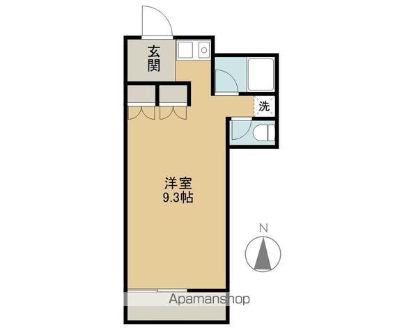 MフラッツⅢ(ワンルーム/2階)の間取り写真