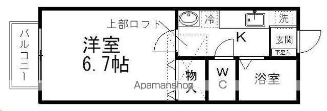 グリーンリーフ福沢(1K/1階)の間取り写真