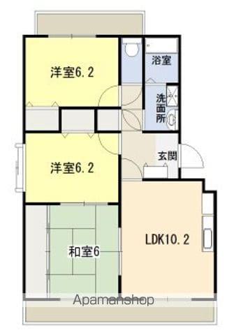 エトアール(3LDK/3階)の間取り写真