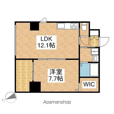 BERG IZUMI(1LDK/6階)の間取り写真