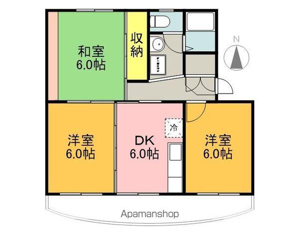 高田ハイツ(3DK/3階)の間取り写真