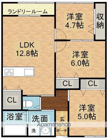 ビエナ片野(3LDK/2階)の間取り写真