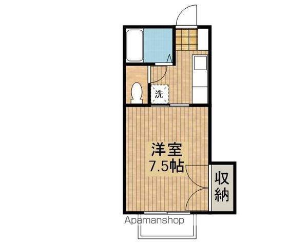 メゾンドール光和(1K/1階)の間取り写真