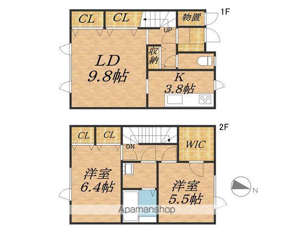 ラ・ヴィータ(2LDK)の間取り写真