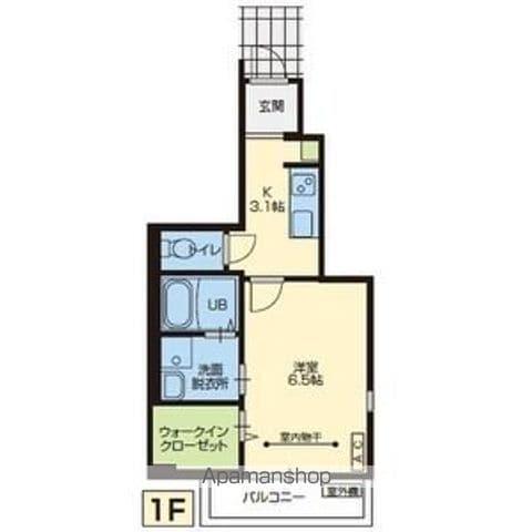 PONTE ALTAⅡ(1K/1階)の間取り写真