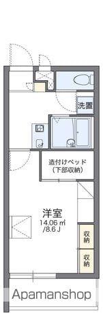 レオパレスCRANEⅠ(1K/3階)の間取り写真