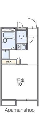 レオパレス惣利(1K/1階)の間取り写真