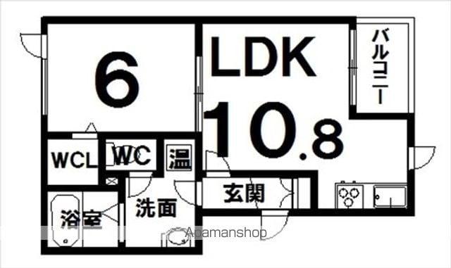 EAGLEⅧ(1LDK/2階)の間取り写真