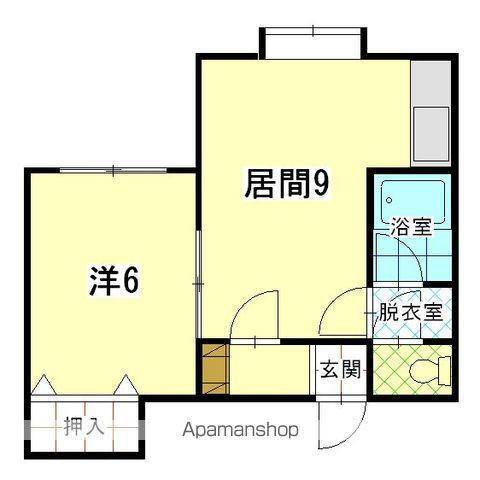 RSトミオカ(1LDK/1階)の間取り写真