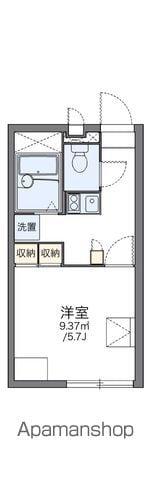 レオパレススマイル RK(1K/1階)の間取り写真