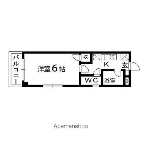アクティブパレス百合ヶ丘A1(1K/1階)の間取り写真