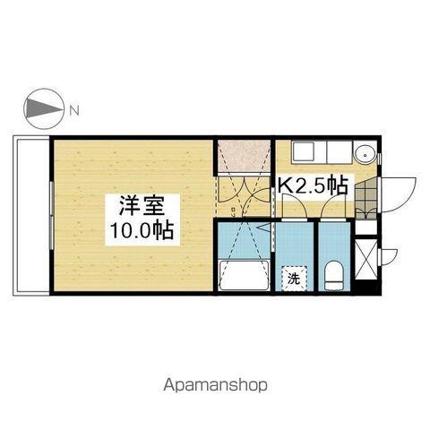 サンハイツ11(1K/6階)の間取り写真