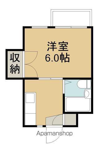 伊藤ビル(1K/4階)の間取り写真