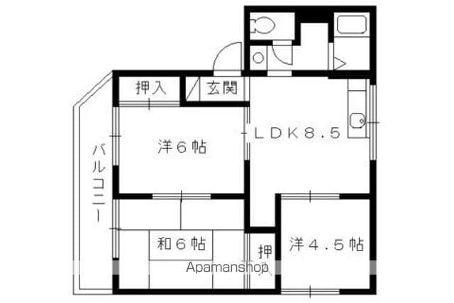 セジュール87(3LDK/1階)の間取り写真