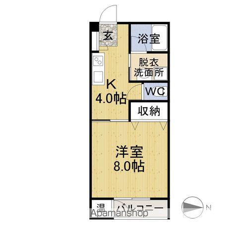 COCO大宮A棟(1K/2階)の間取り写真