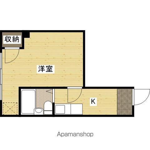 中国技建ビル(1K/3階)の間取り写真