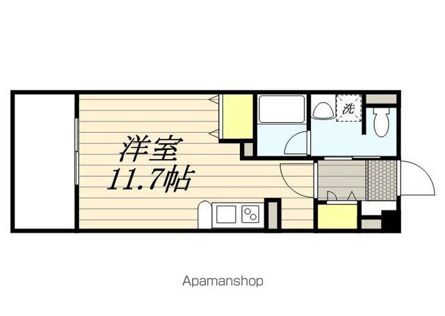 プラージュ大橋(ワンルーム/3階)の間取り写真
