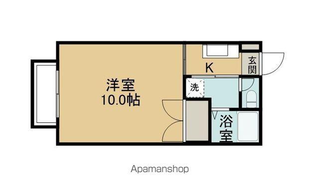 柏アパート(1K/1階)の間取り写真