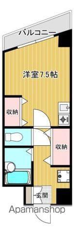 橋本ビル(ワンルーム/1階)の間取り写真