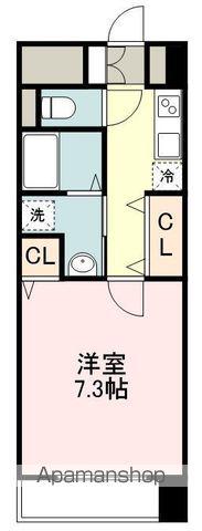 CASTLE ROAD大手町(1K/1階)の間取り写真