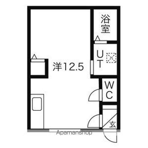 アクアトピア西岡II(ワンルーム/3階)の間取り写真