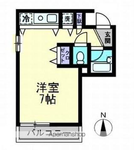 フォレストコート藤塚(ワンルーム/3階)の間取り写真