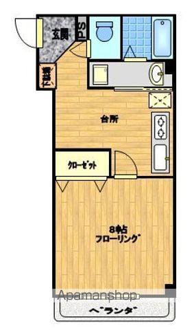チェリーコーポラス(1K/1階)の間取り写真