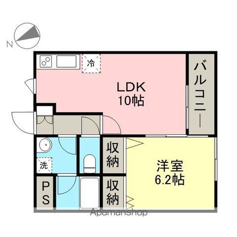シュティル(1LDK/1階)の間取り写真