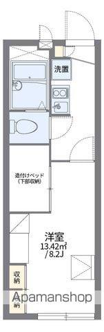 レオパレス平七屋(1K/1階)の間取り写真