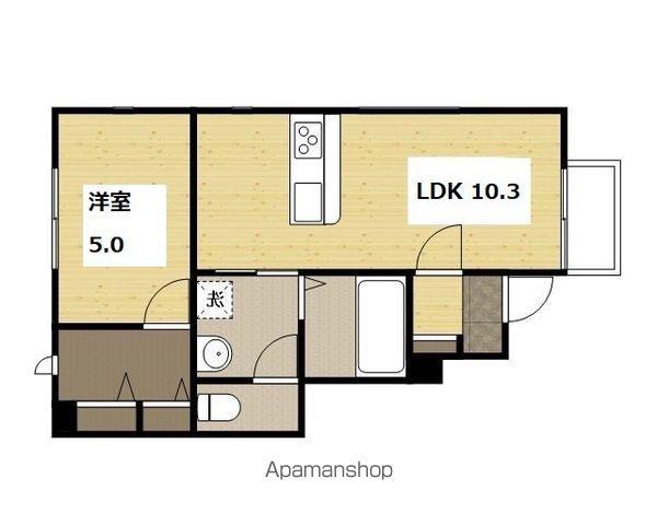 MISTRAL別所Ⅱ(1LDK/1階)の間取り写真