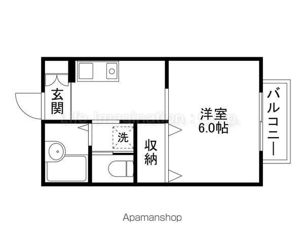 アトリオT(1K/1階)の間取り写真