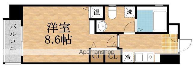 GRAMERCY京橋(1K/6階)の間取り写真