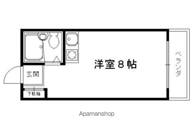 衣笠赤阪町マンション(ワンルーム/3階)の間取り写真