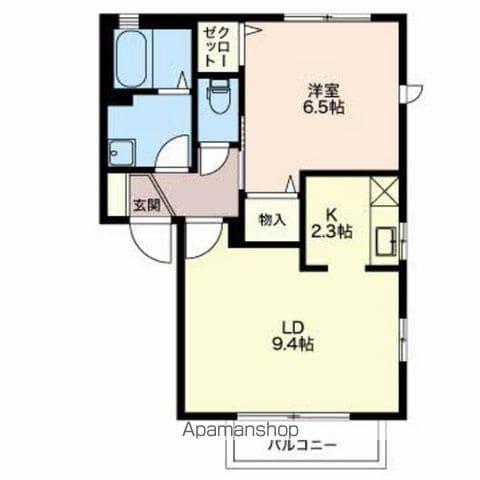 トゥナ・コート(1LDK/2階)の間取り写真