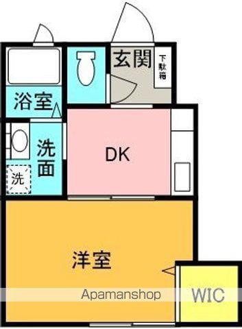 シャーメゾン先須賀(1DK/1階)の間取り写真